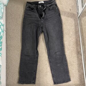 Abercrombie & Fitch The Ankle Straight Ultra High Rise Jeans